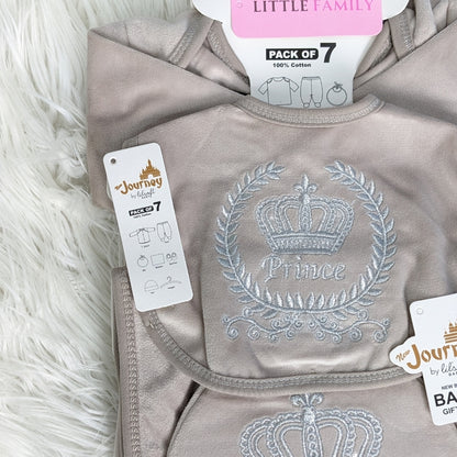 Newborn 7-Piece Prince Winter Starter Set – Mocha Brown