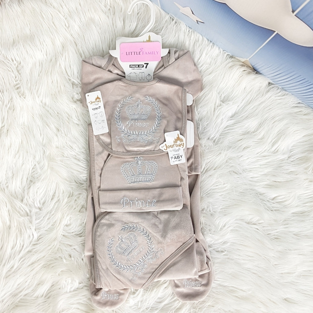 Newborn 7-Piece Prince Winter Starter Set – Mocha Brown