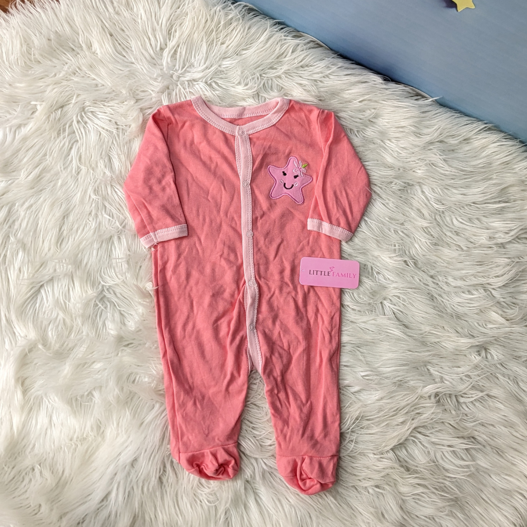 Winter Sleepsuit Set – Pack of 3 Soft Baby Bodysuits