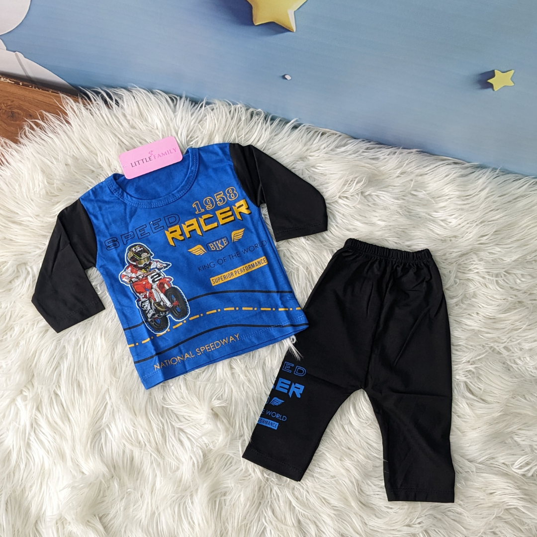 Little Racer Cotton Set for Baby Boys