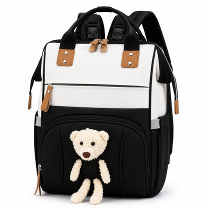 Premium Waterproof Baby Diaper Backpack with Little Teddy