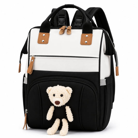Premium Waterproof Baby Diaper Backpack with Little Teddy