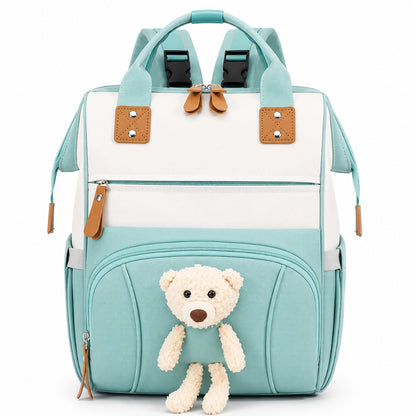 Premium Waterproof Baby Diaper Backpack with Little Teddy