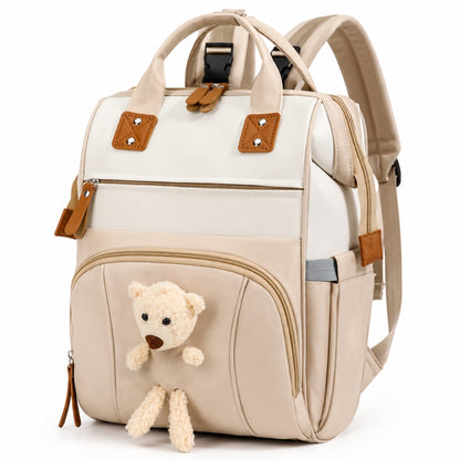 Premium Waterproof Baby Diaper Backpack with Little Teddy