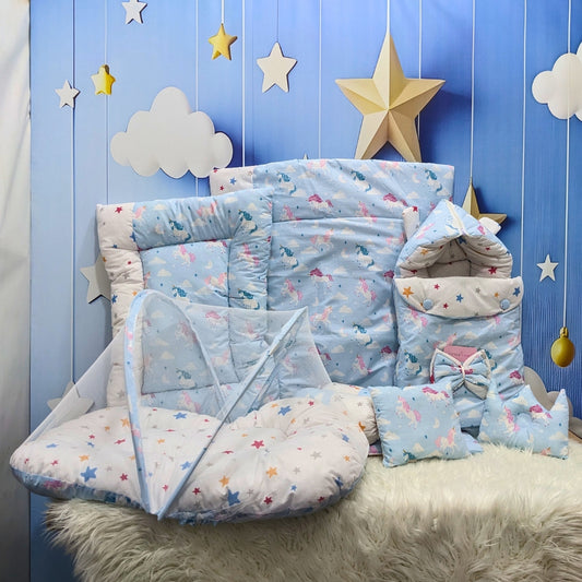 Unicorn Theme Baby Bedding Set - 8 Pieces (Large)