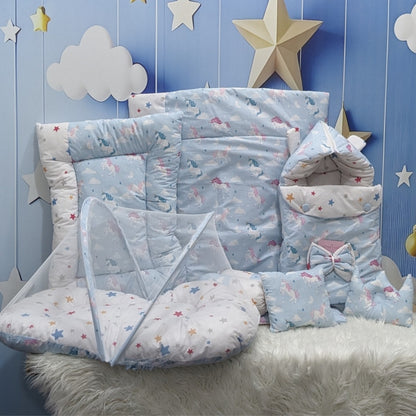 Unicorn Theme Baby Bedding Set - 8 Pieces (Large)
