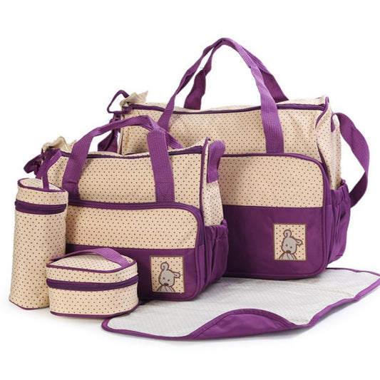 5-Piece Baby Diaper Bag Set