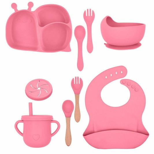 Silicone Baby Feeding Set - 10 Piece Kit