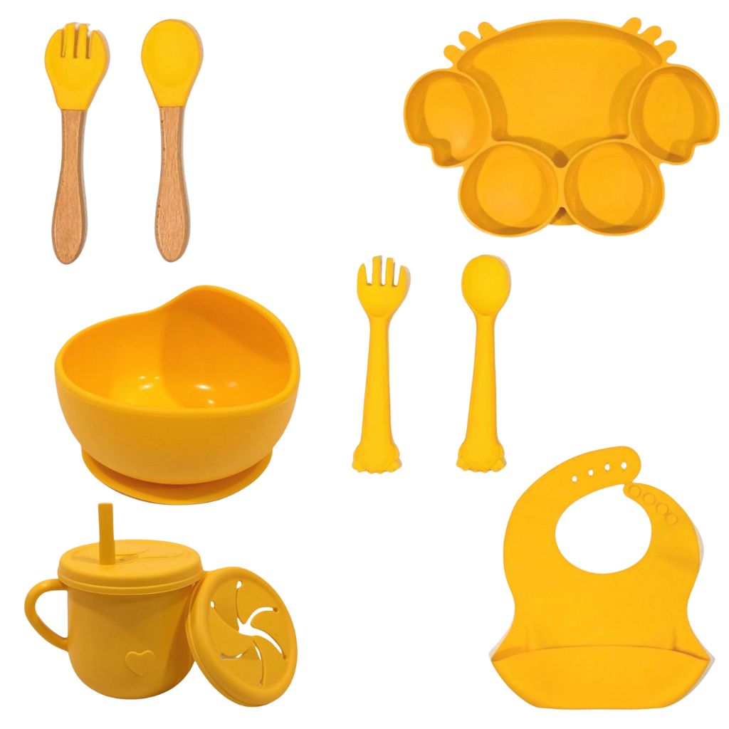 Silicone Baby Feeding Set - 10 Piece Kit