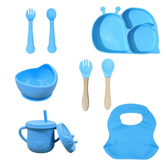 Silicone Baby Feeding Set - 10 Piece Kit