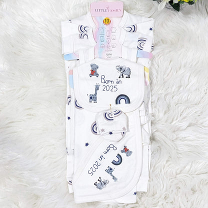 Born in 2025 Newborn Starter Set - Navy Blue