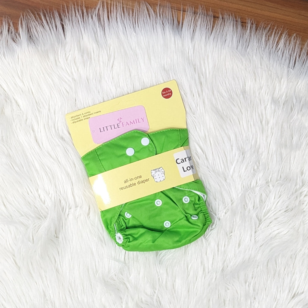 Solid Reuseable Diapers With Linner