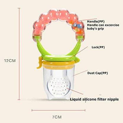 Enorme Silicone Fruit Feeder Pacifier – Teether & Self-Feeding Nibbler