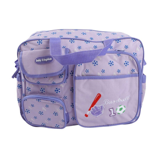 Purple 3-Piece Diaper Bag