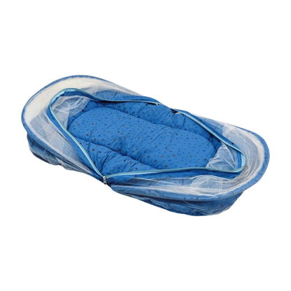 Circular Mosquito Net with Pillow & Carry Nest - Blue