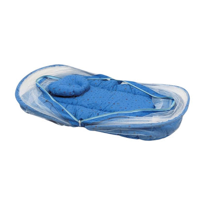 Circular Mosquito Net with Pillow & Carry Nest - Blue