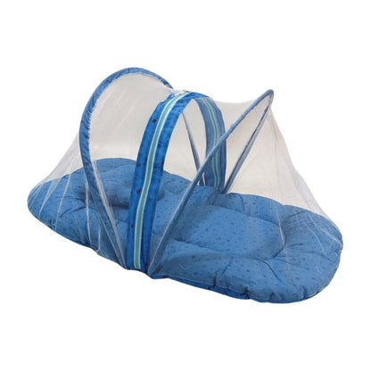 Circular Mosquito Net with Pillow & Carry Nest - Blue