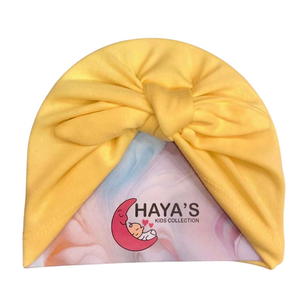 Plain Baby Turban Caps