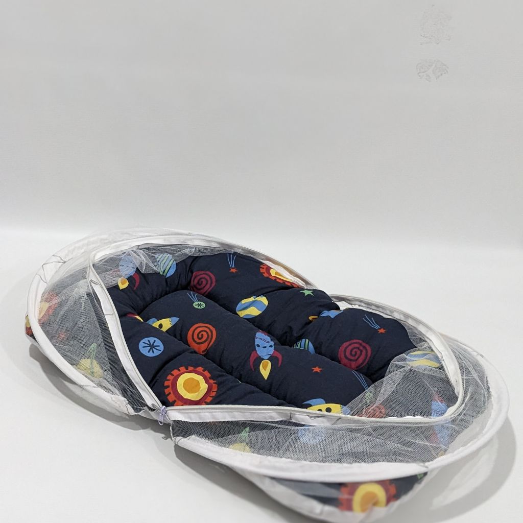 Space Theme 8 pcs Bed Set - Navy Blue