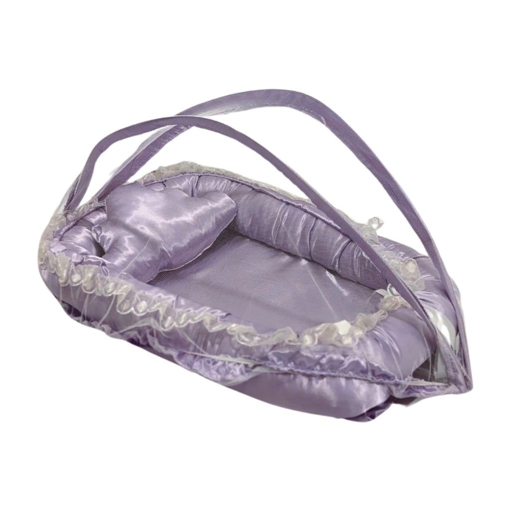 Premium Silk 9 Pcs Bedidng Sets - Purple Paradise Nest