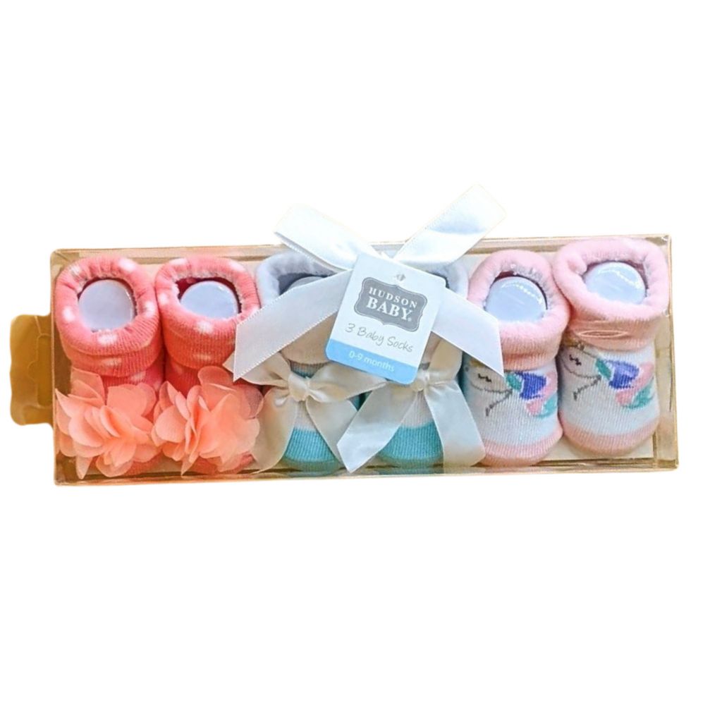 Baby Floral Dreams 3-Pair Sock Set - Pastel