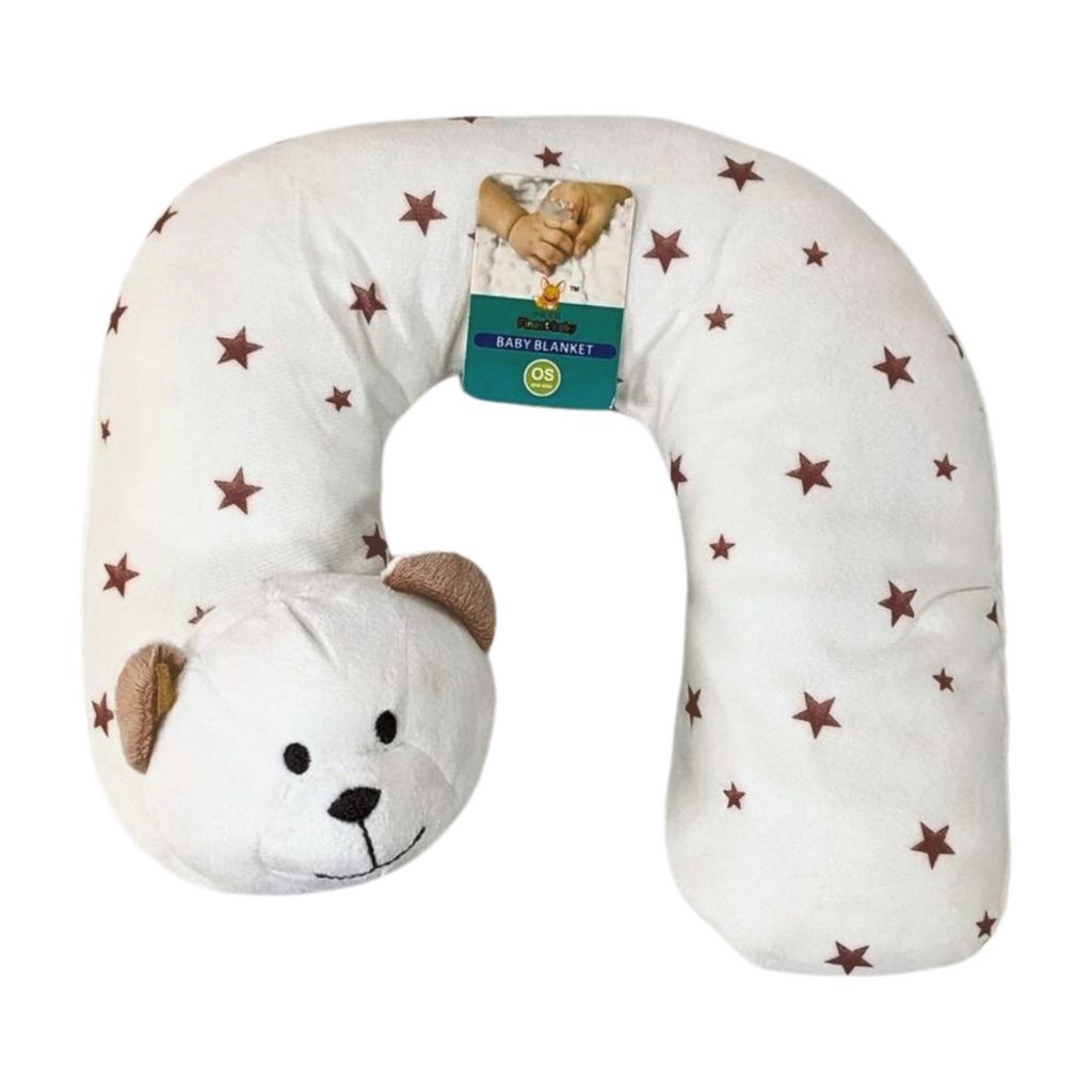 Blanket with pillow - White Bear