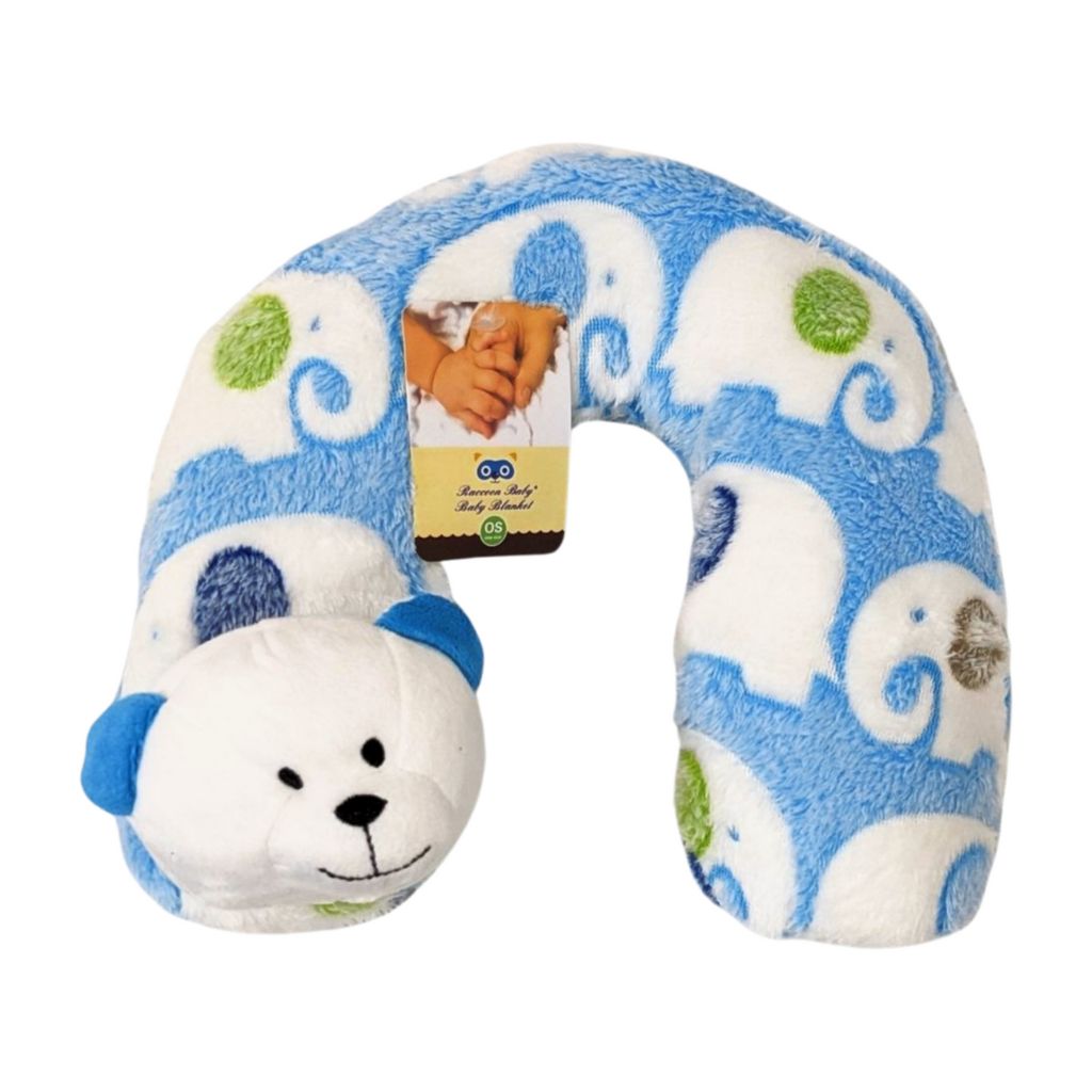 Blanket with pillow - Blue Bear