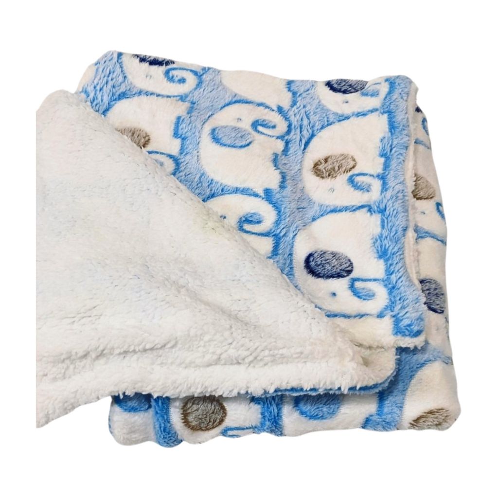 Blanket with pillow - Blue Bear