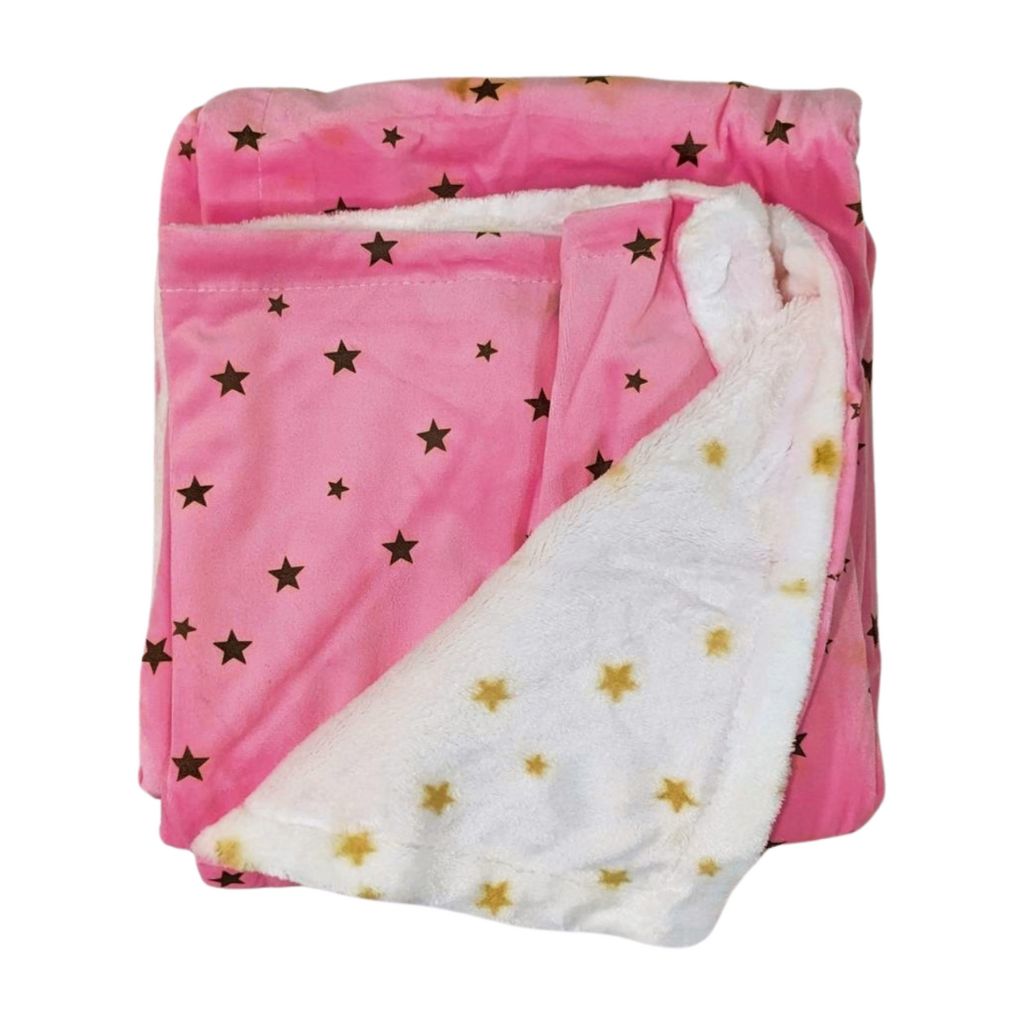 Blanket with pillow - Pink Bear