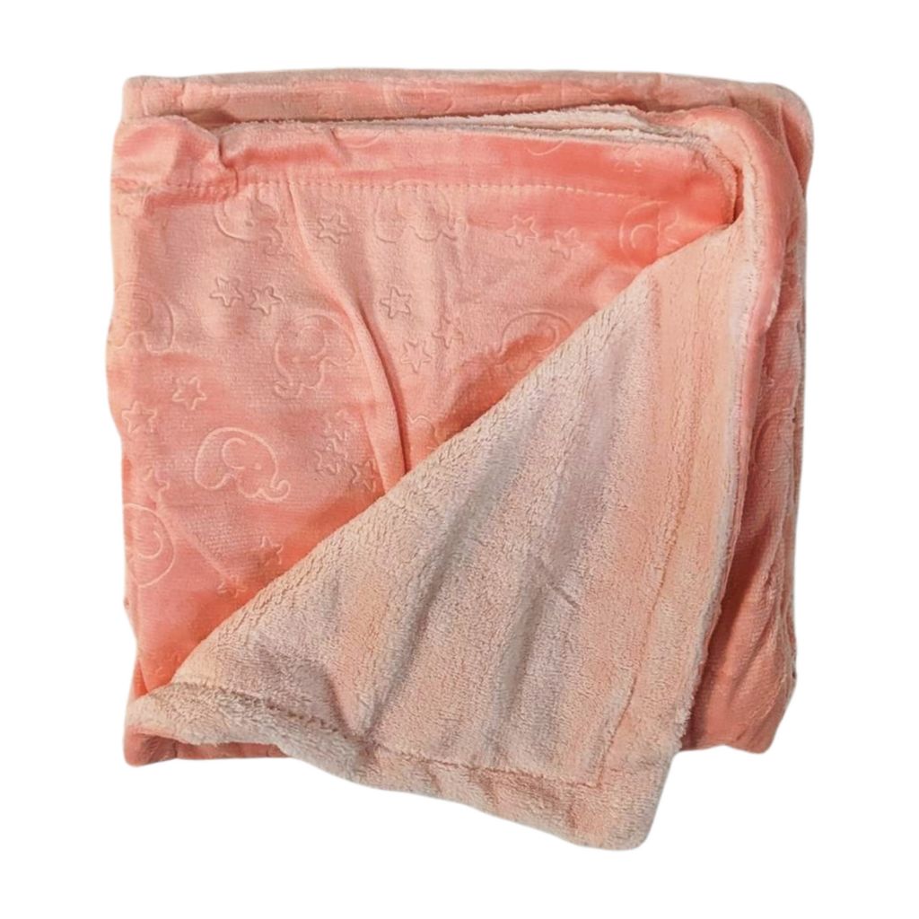 Blanket with pillow - Peach Bear