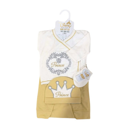 7-Piece Newborn Starter Set – “Prince” Crown Design for Baby Boys