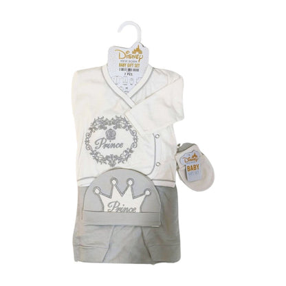 7-Piece Newborn Starter Set – “Prince” Crown Design for Baby Boys