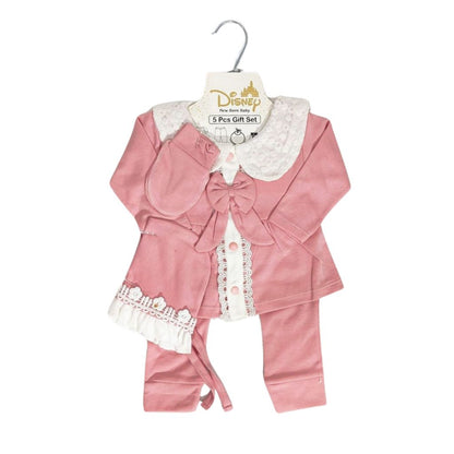 Disney 5-Piece Newborn Winter Gift Set for Baby Girls