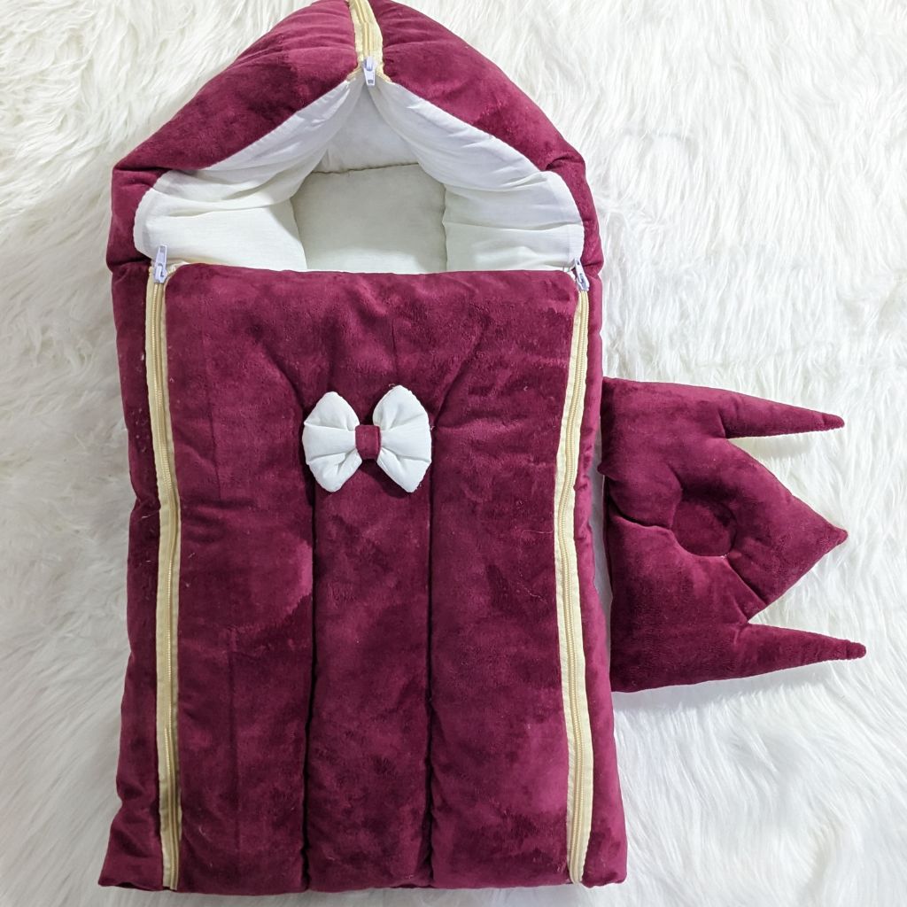 Premium Velvet Carry Nest - Maroon