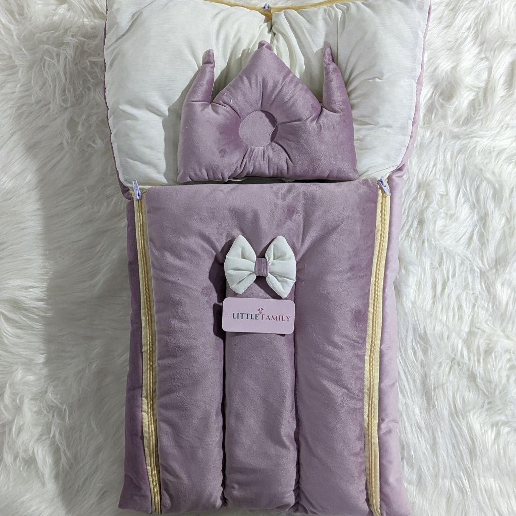 Premium Velvet Carry Nest - Light Purple