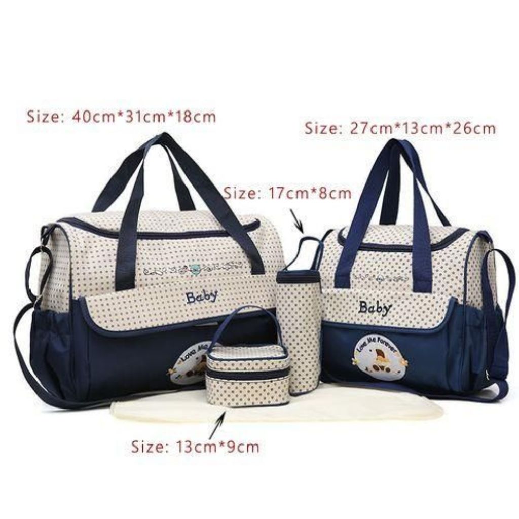 Baby 5-pieces Diaper Bag Set