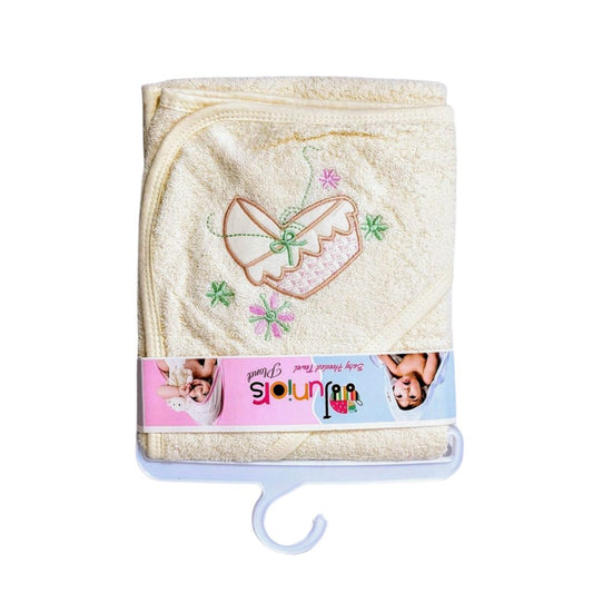 Junior's Baby Hooded Bath Towel - Cream