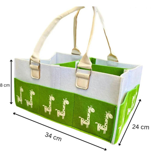 Kids Large Green Giraffe Caddy Organizer