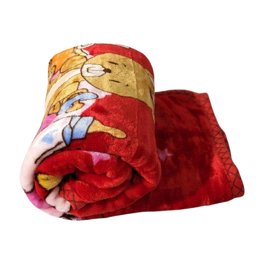 Bear Baby Blanket - Red