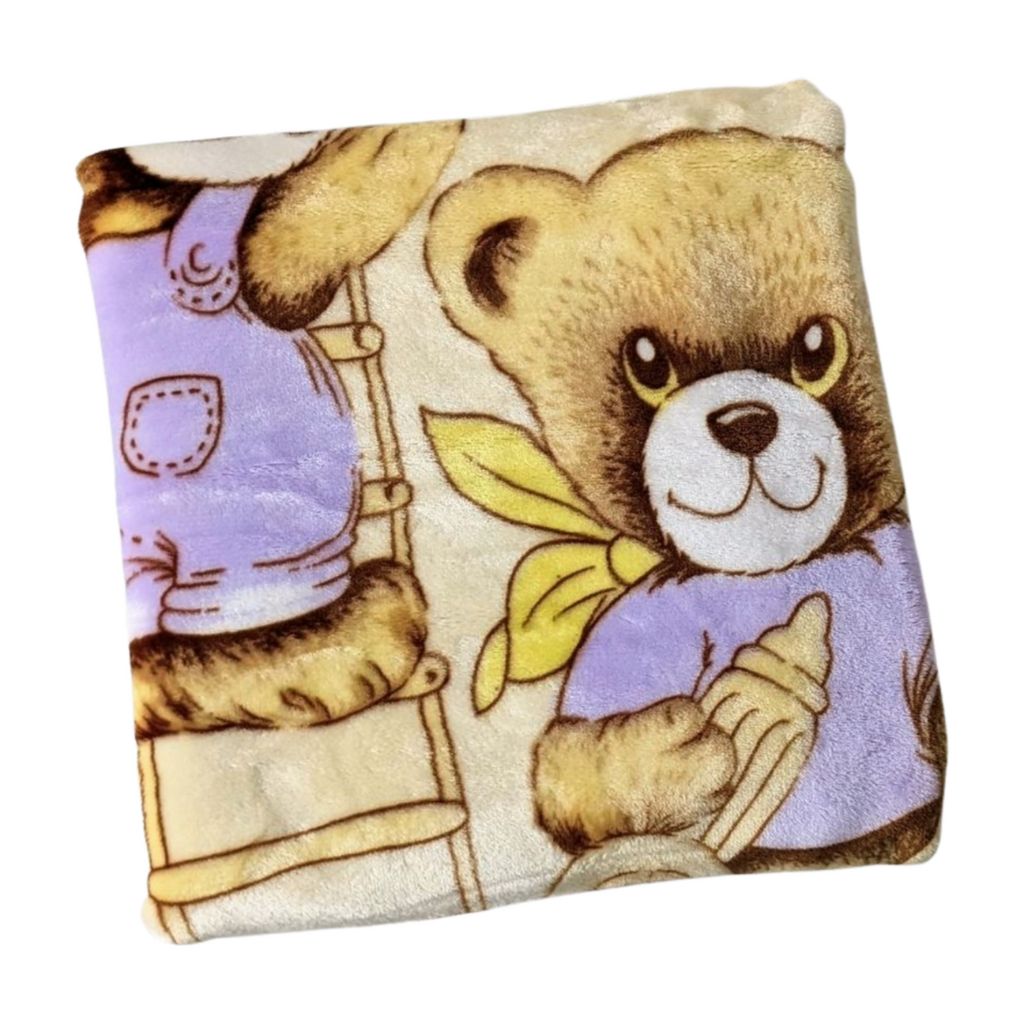 Bear Baby Blanket - Brown