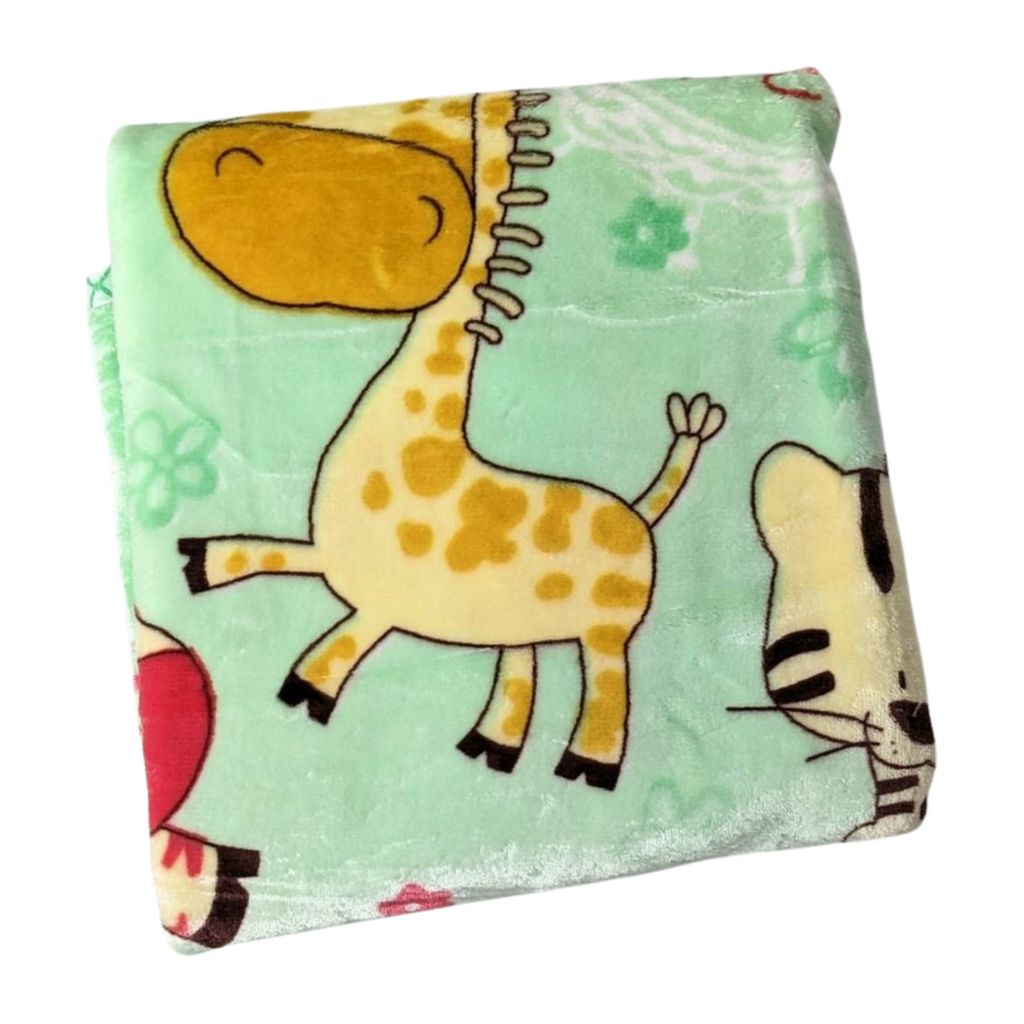 Giraffe Baby Blanket - Green