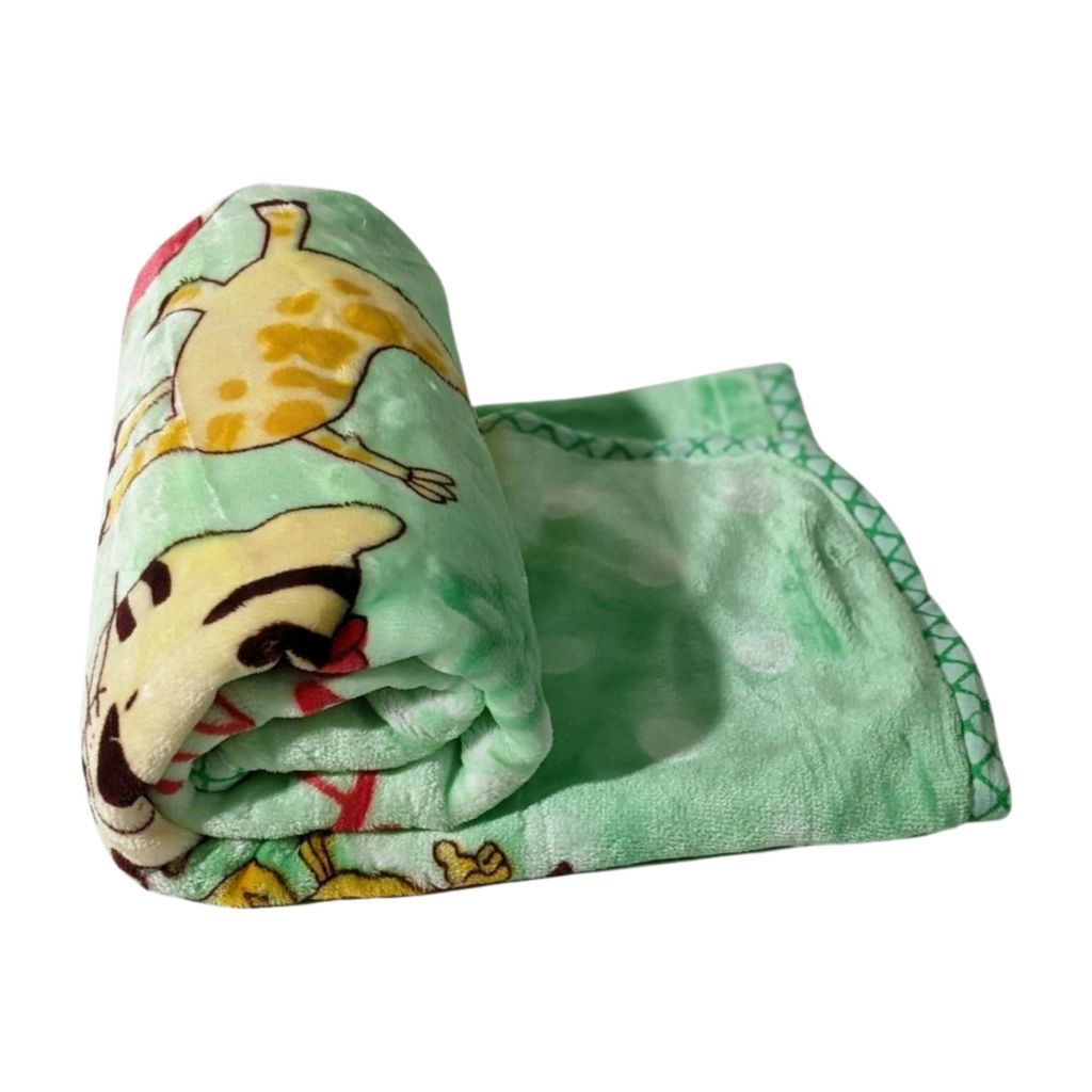 Giraffe Baby Blanket - Green