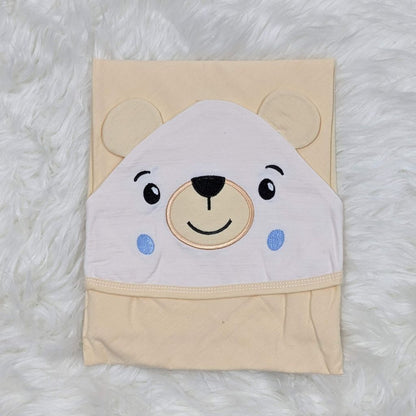 Bear-Themed Hooded Wrapping Sheet