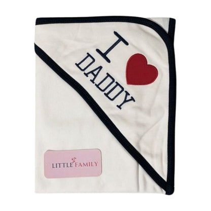 I ❤️ Daddy Hooded Wrapping Sheet