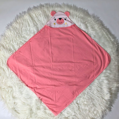 Bear-Themed Hooded Wrapping Sheet