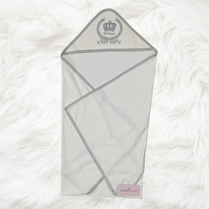 Premium Hooded Wrapping Sheet – "Prince" Embroidery