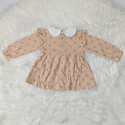 Charming Winter Frock & Trouser Set – Soft Cotton Blend