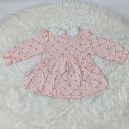 Charming Winter Frock & Trouser Set – Soft Cotton Blend