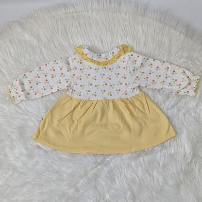 Winter Blossom Frock & Trouser Set – Cozy Cotton Blend