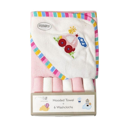 Sunnozy Soft & Gentle Hooded Towel Set for Babies